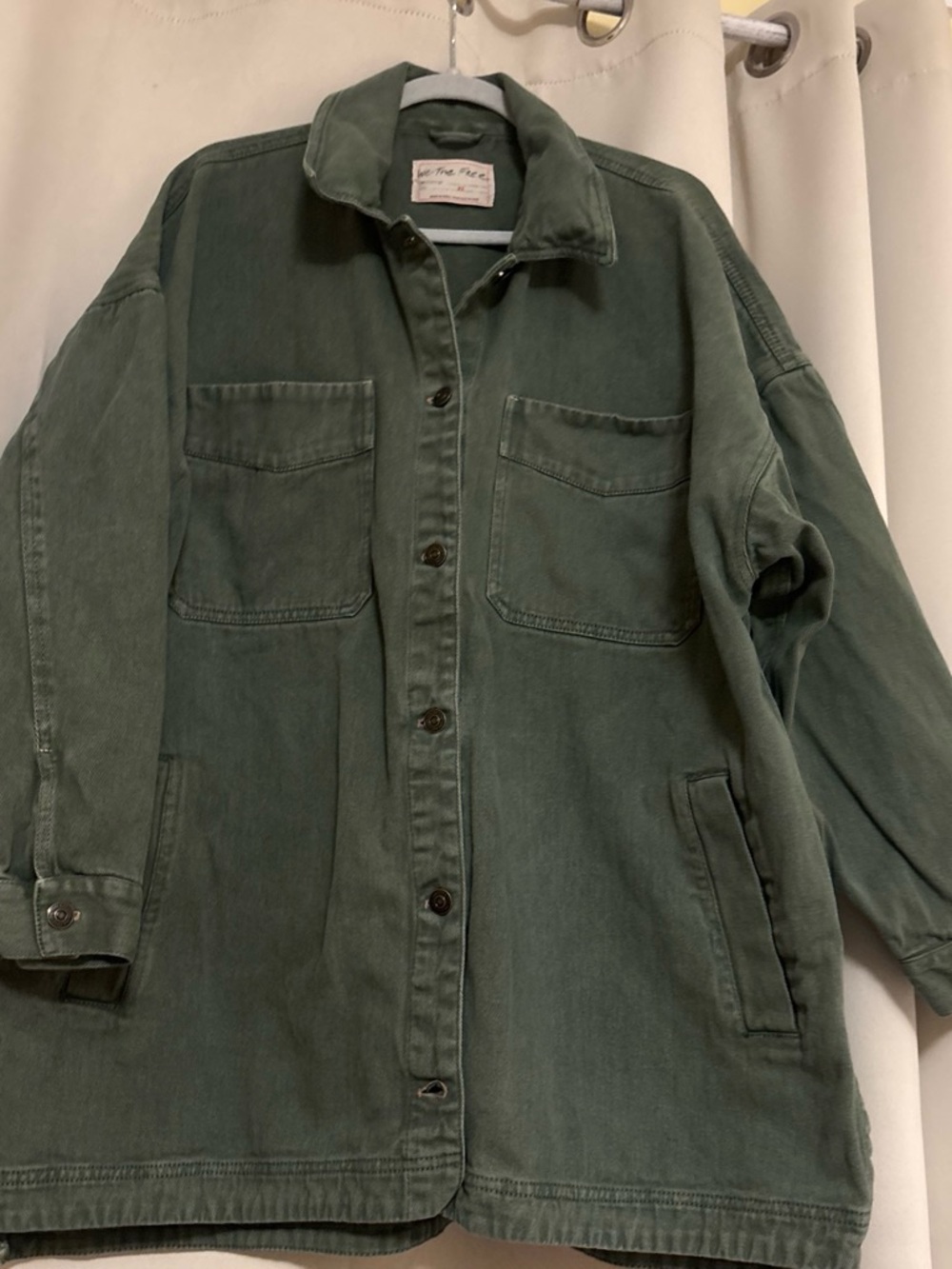 We The Free Olive Green Utility Jacket Sz XL